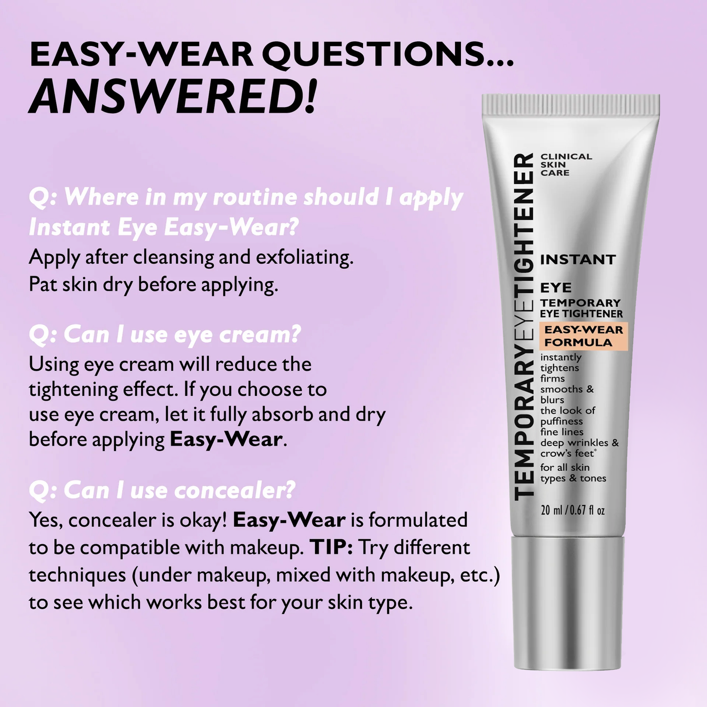 Final 3 Hours: 80%OFF🔥 Instant Eye Tightener Easy-Wear Formula With Brush Free!